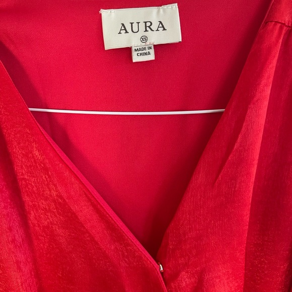 RedDress Boutique XS NEW maxi dress, wrap top slit on the skirt. Christmas Dress - Picture 2 of 9